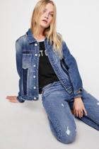 Blank Nyc Blank Nyc World On Fire Denim Jacket At Free People